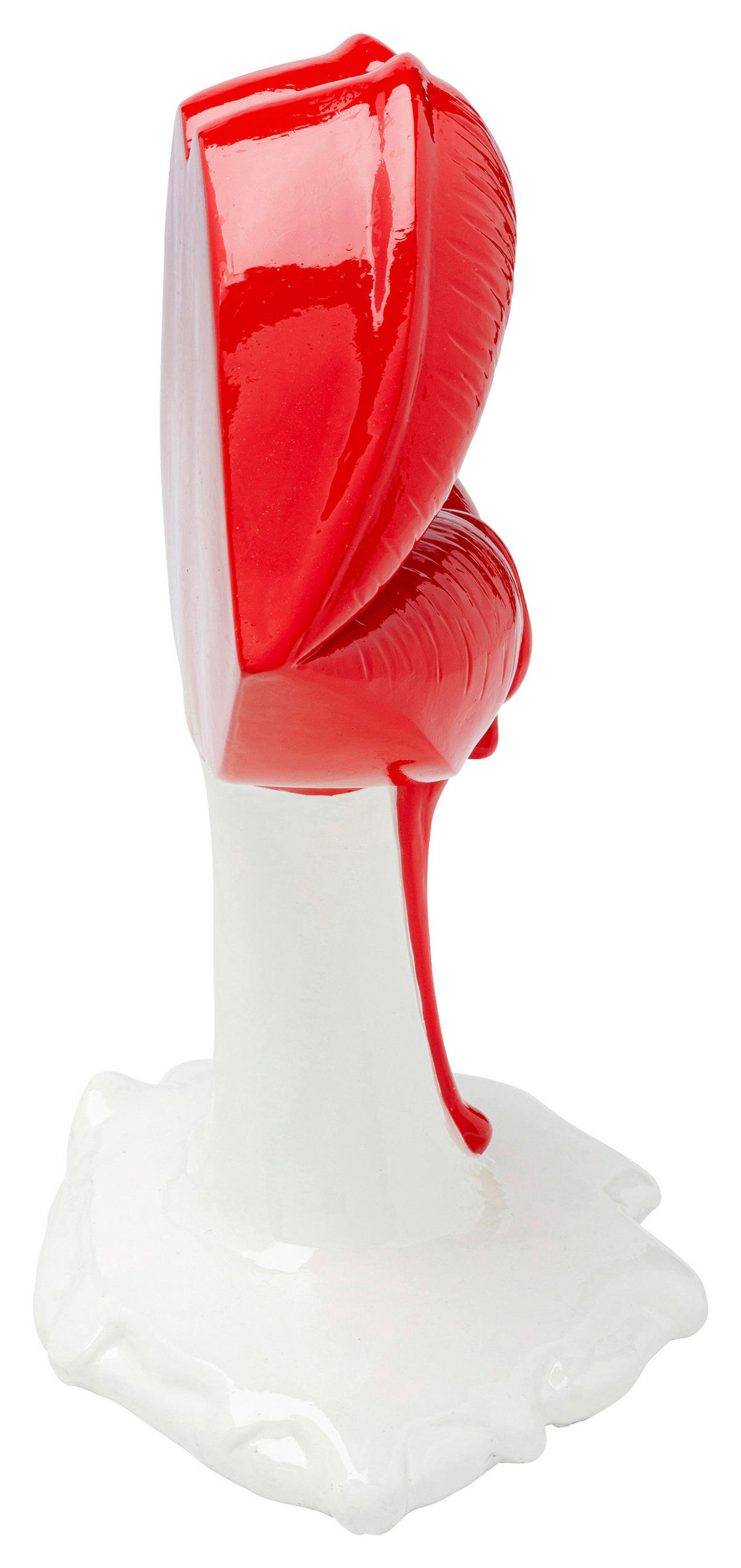 SKULPTUR - Rot/Weiß, KONVENTIONELL, Kunststoff (20/25/14cm) - Kare-Design