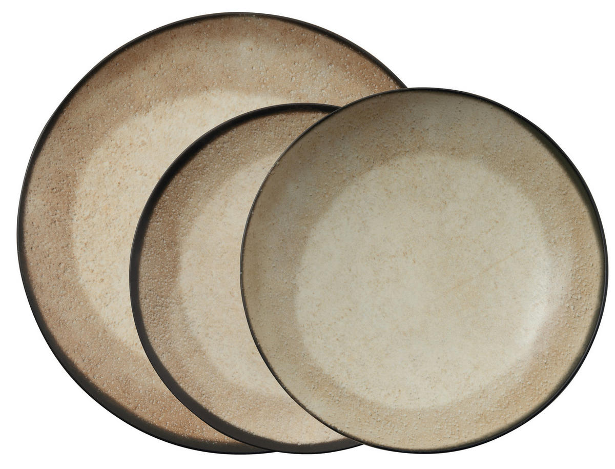 SERVIS ZA JELO   12-dijelni    Shade Matt Earth  - smeđa, Basics, keramika - ARTHUR KRUPP