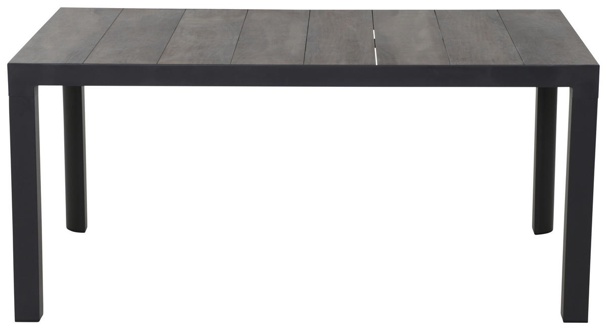 GARTENTISCH 160/90/74 cm Metall rechteckig  - Graubraun/Anthrazit, Basics, Keramik/Metall (160/90/74cm) - Siena Garden