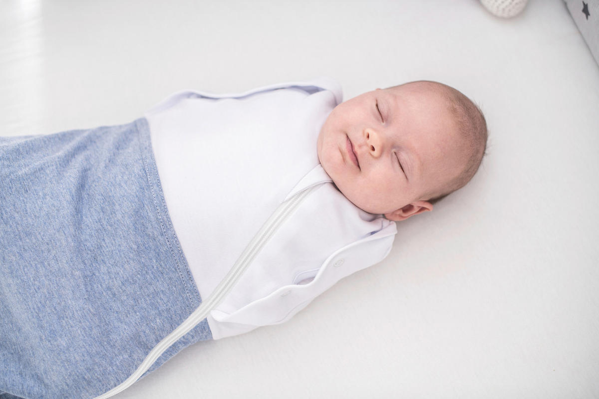 BABYSCHLAFSACK Puck-Schlafsack "Air"    50/56   - Pastellblau, Basics, Naturmaterialien (50/56null) - Träumeland
