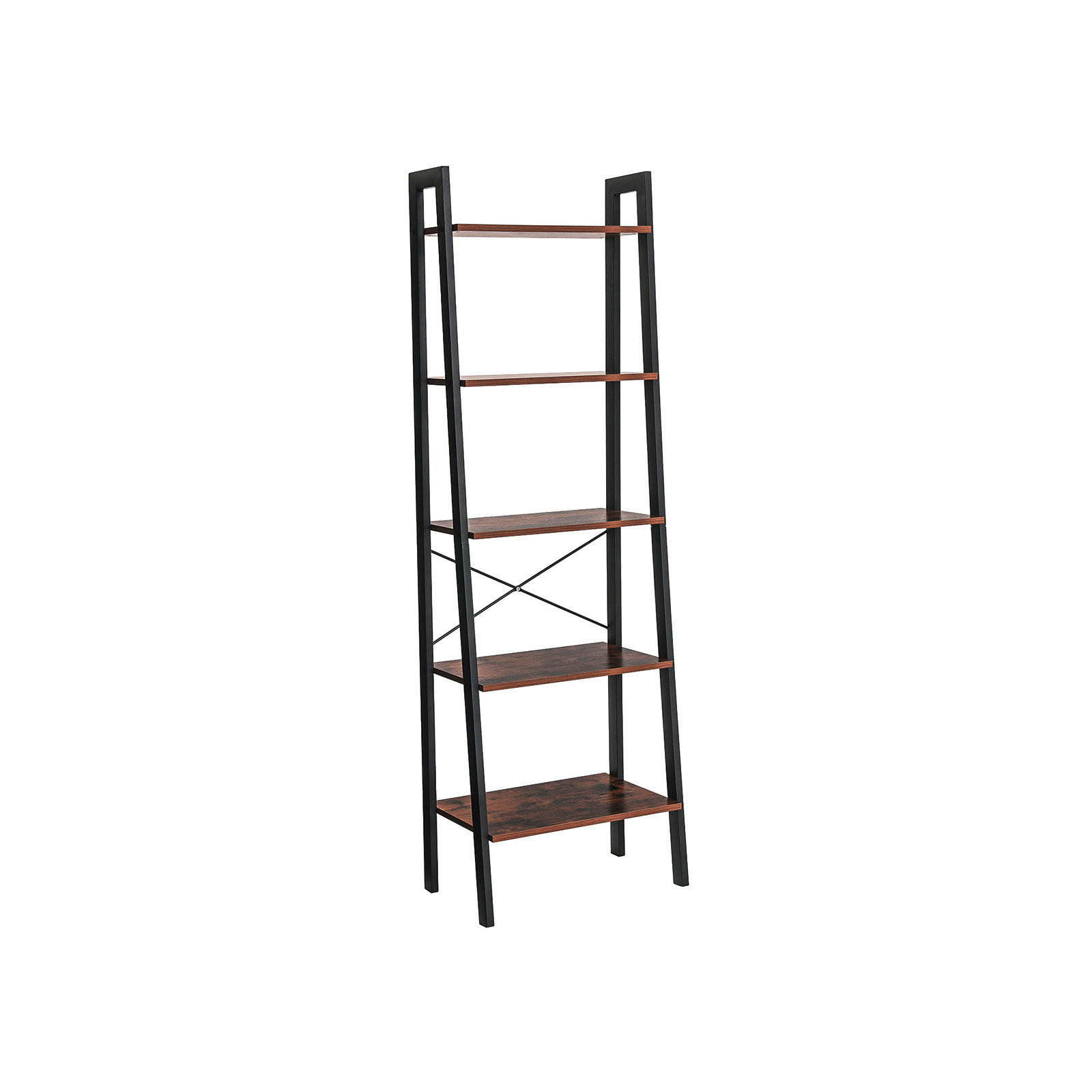 Boxxx REGÁL, hnědá, černá, 56,2/172,1/34 cm