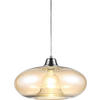 HÄNGELEUCHTE 40/150 cm    - Orange/Nickelfarben, Konventionell, Glas/Metall (40/150cm) - Globo