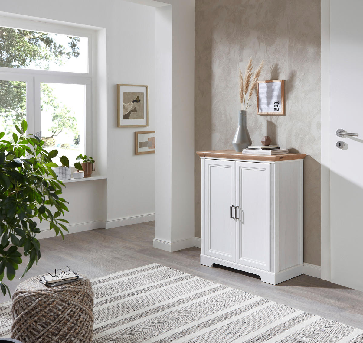 KOMMODE , 93/102/41 cm,  - Schwarz/Eiche Artisan, Design, Holzwerkstoff/Metall (93/102/41cm) - Landscape