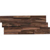 WANDVERKLEIDUNG 10 Stück  - Dunkelbraun, Basics, Holz (50/20/2cm)