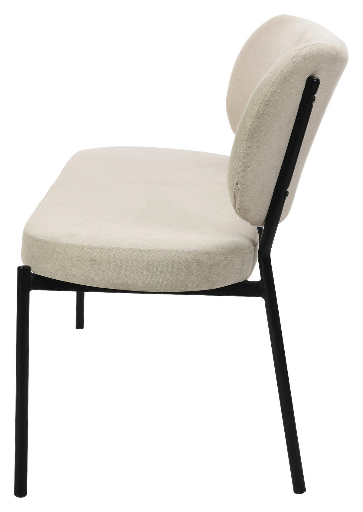 SITZBANK in Metall, Textil Schwarz, Taupe  - Taupe/Schwarz, Design, Textil/Metall (160/82/62cm) - MID.YOU