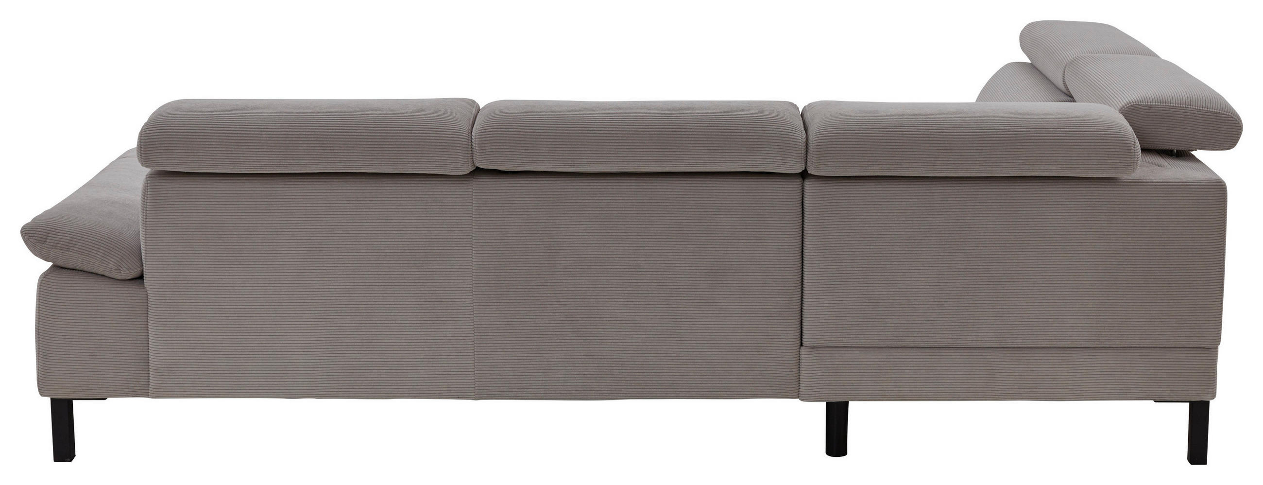 Thumbnail - Pure Home Comfort Ecksofa 830, Grau, Textil, 2-3-Sitzer, Füllung: Polyetherschaumkern, Ottomane links, nicht einzeln ste...