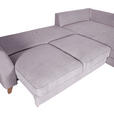 ECKSOFA Grau Cord  - Buchefarben/Grau, Design, Holz/Textil (271/165cm) - Carryhome