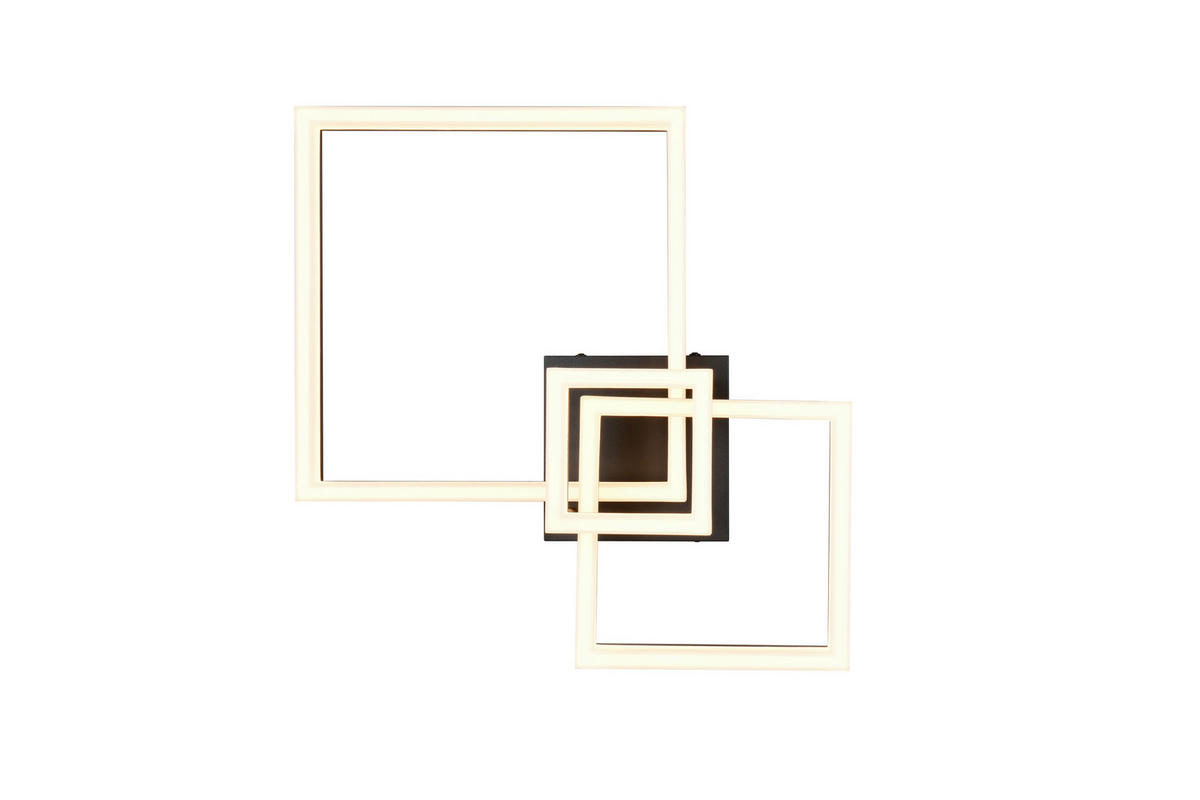 PLAFONIERĂ CU LED - alb/negru, Basics, plastic/metal (65,0/17,5/46,5cm)