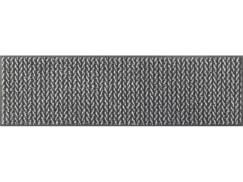 LÄUFER Schwarz, Weiß  - Schwarz/Weiß, Basics, Kunststoff/Textil (35cm) - wash+dry