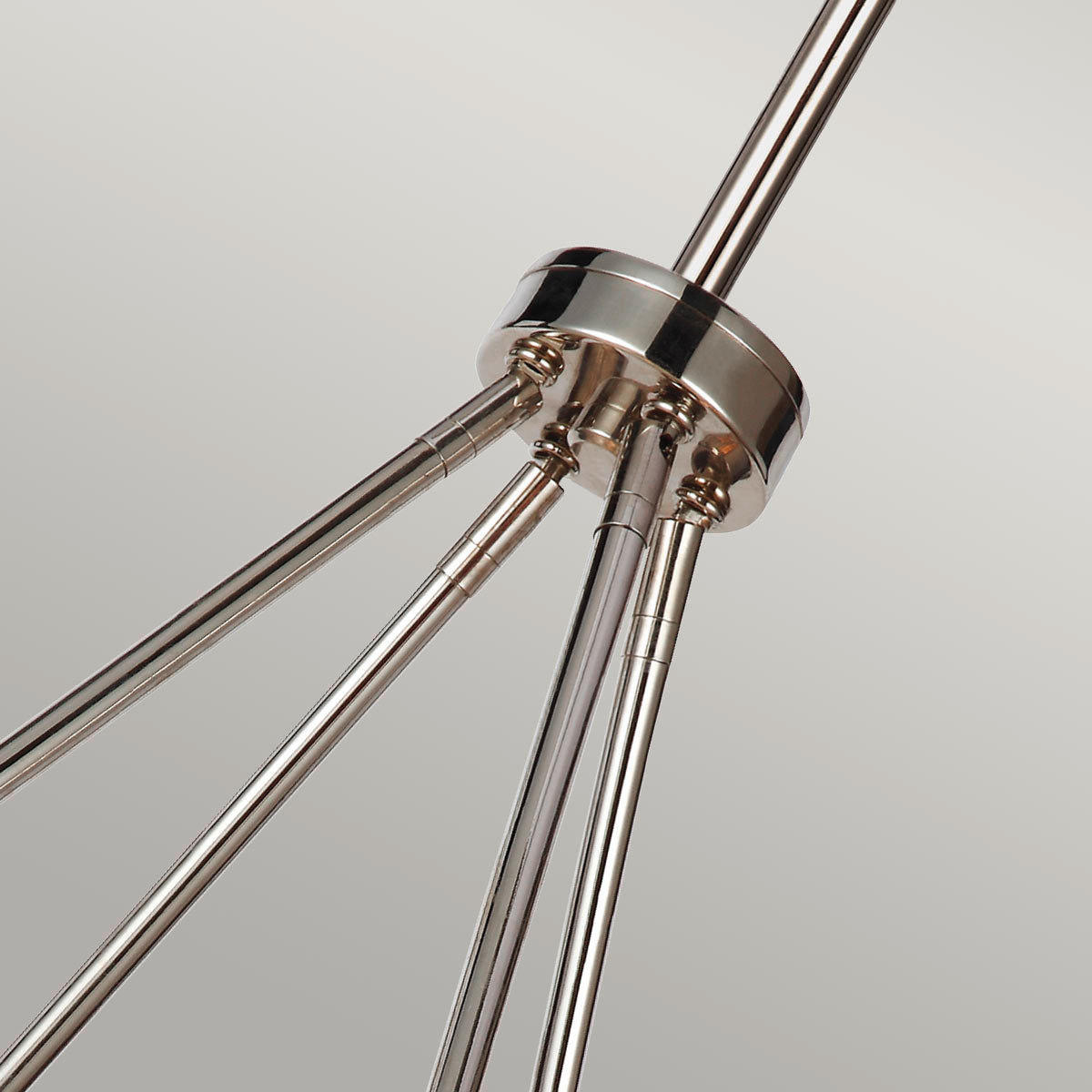 KRONLEUCHTER 53.7/62.1 cm    - Nickelfarben, Konventionell, Glas/Metall (53.7/62.1cm) - Elstead Lighting