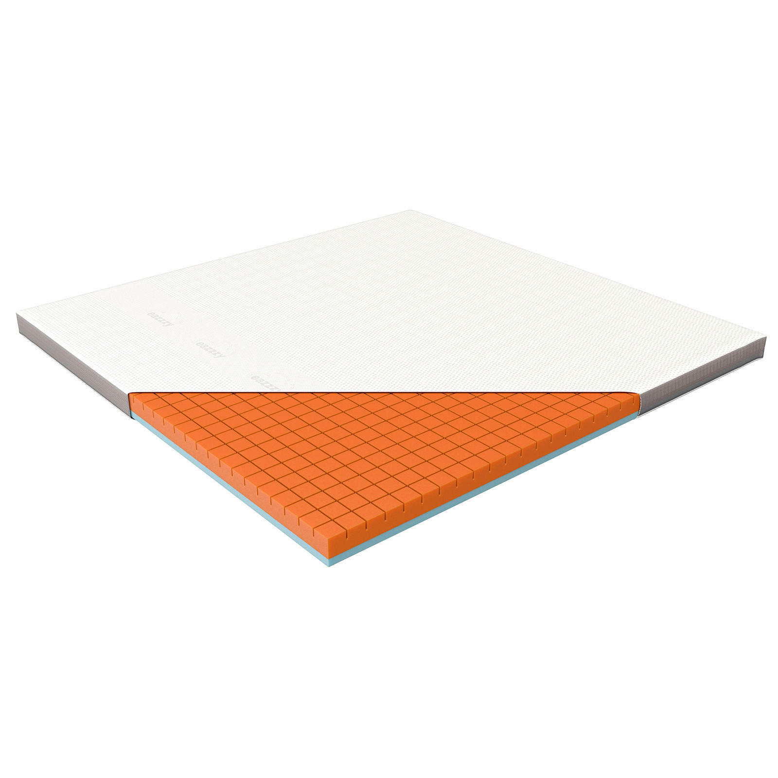 TOPPER EaZzzy Topper Premium Cube 200/200 cm Höhe ca.  - Weiß, Basics, Kunststoff (200/200cm) - Genius