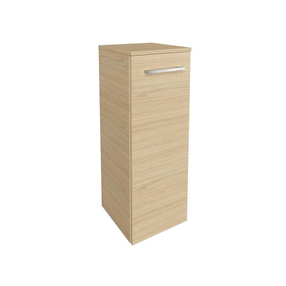 MIDISCHRANK 30,2/82,6/32 cm  - Chromfarben/Eichefarben, Basics, Glas/Holzwerkstoff (30,2/82,6/32cm) - MID.YOU