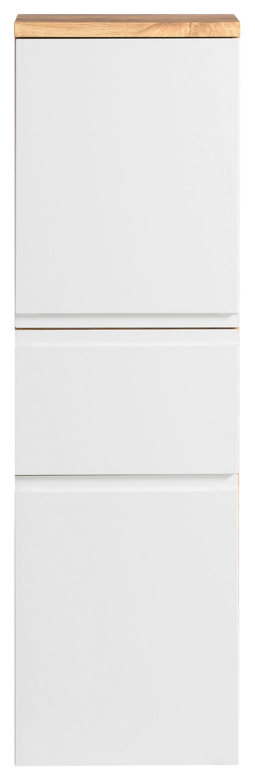 MIDISCHRANK 40/130/35 cm  - Eiche Wotan/Weiß, MODERN, Holzwerkstoff (40/130/35cm) - Held