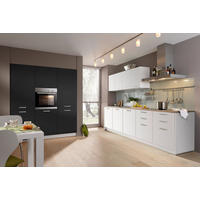EINBAUKÜCHE PLUS  - Schwarz/Weiß, Design, Holzwerkstoff - Nolte Küchen