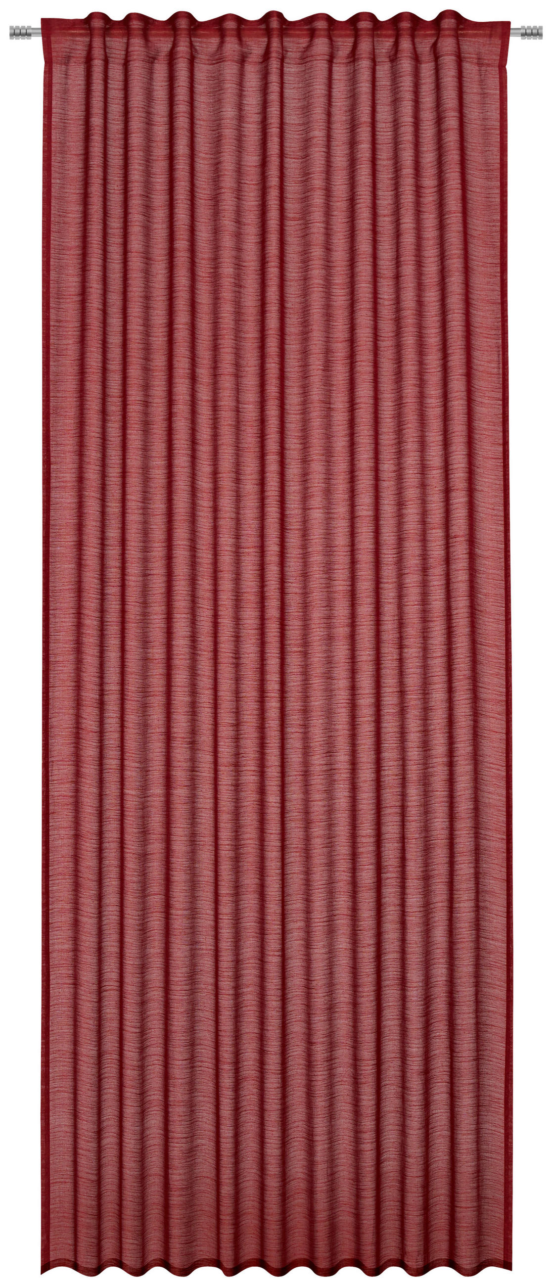 KONČANA ZAVESA  pol prosojno  140/245 cm   - bordo, Basics, tekstil (140/245cm) - Esposa