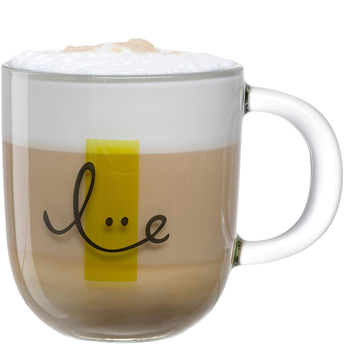 TASSE EMOZIONE   400 ml  - Transparent/Gelb, Basics, Glas (12,5/10,0/8,7cm) - Leonardo