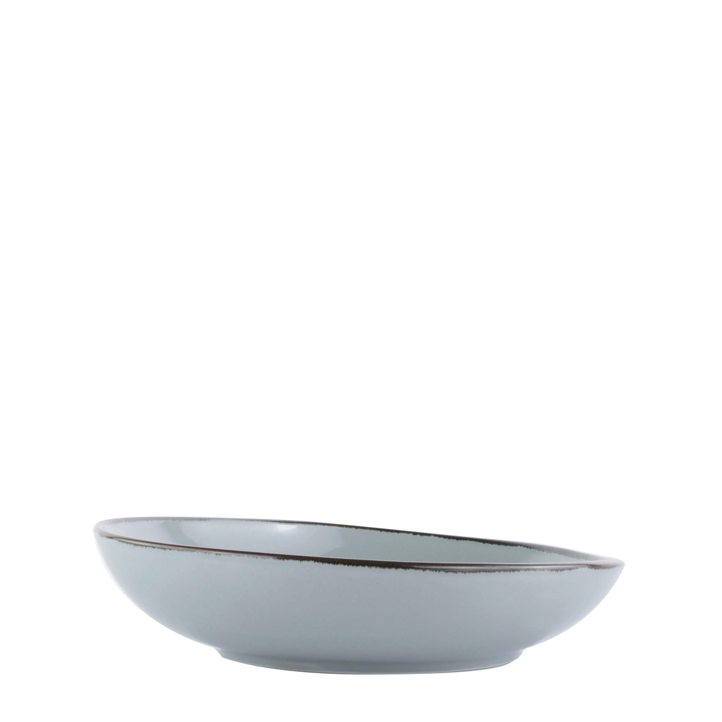 GOURMETTELLER AQUA BLUE GRIGIO   23/19,5 cm   - Blaugrau, Trend, Keramik (23/19,5cm) - Novel