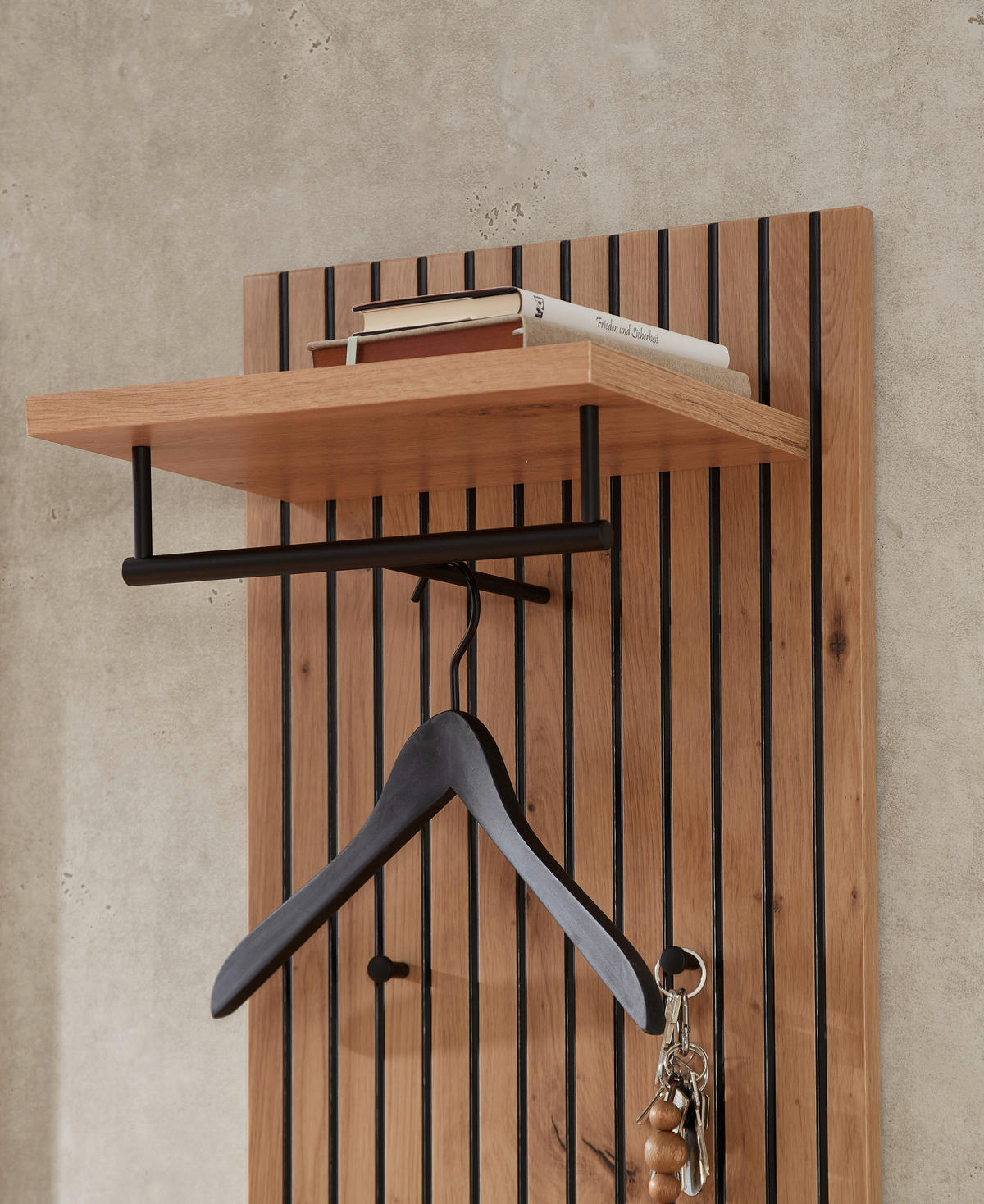 GARDEROBE 6-teilig  in 306/179/37 cm  - Weiß/Eiche Artisan, Design, Holzwerkstoff (306/179/37cm) - Voleo