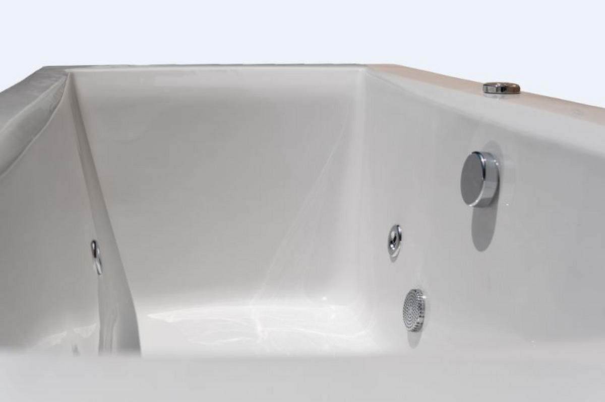 WHIRLPOOL-BADEWANNE Wandmontage   - Weiß, Basics (80/47/170cm)
