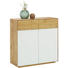 SCHUHSCHRANK 93/94/37 cm - Eichefarben/Weiß, Natur, Glas/Holz (93/94/37cm) - Valnatura SCHUHSCHRANK 93/94/37 cm - Eichefarben/Weiß, Natur, Glas/Holz (93/94/37cm) - Valnatura