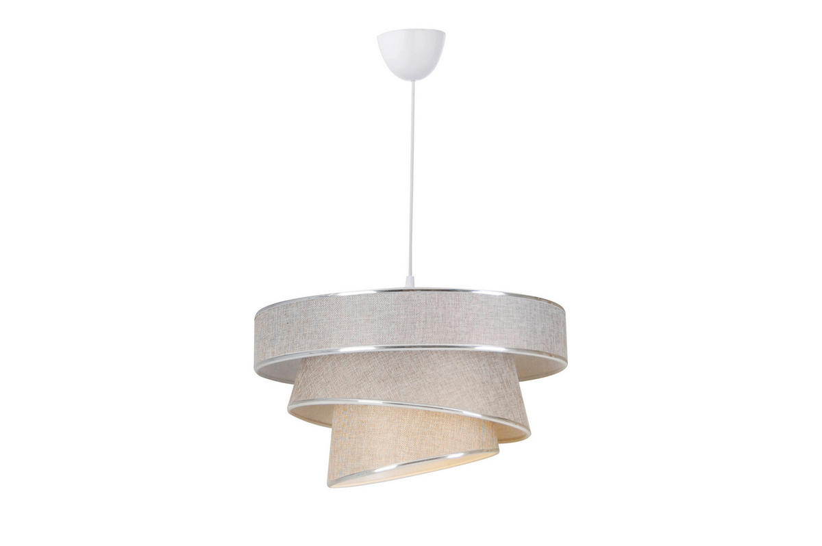 HÄNGELEUCHTE 40/125 cm  - Grau, Trend, Kunststoff/Textil (40/125cm) - Novel