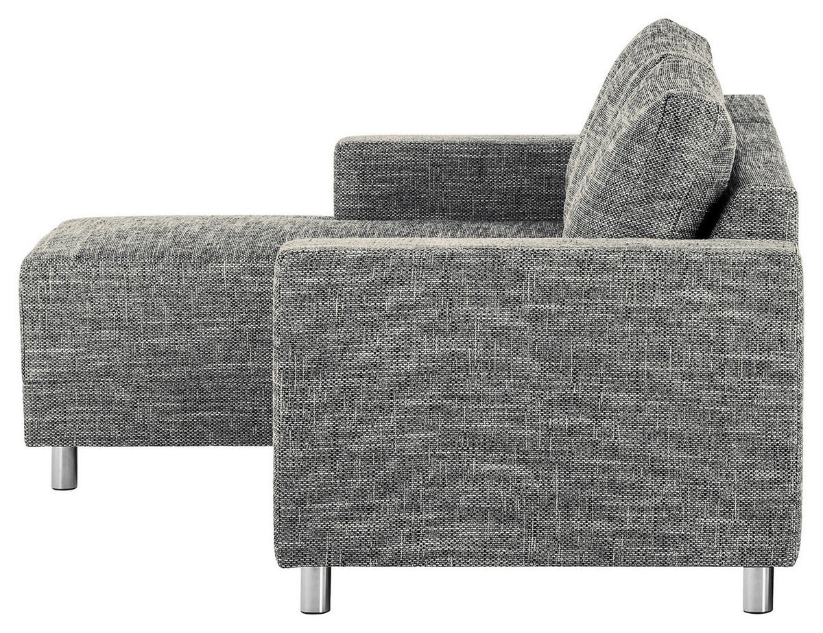 KUTNA GARNITURA tekstil  siva   - siva/boje kroma, Design, tekstil/metal (144/200cm) - MID.YOU