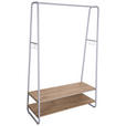 GARDEROBENSTÄNDER in Naturfarben, Weiß 100/160/45 cm   - Naturfarben/Weiß, Basics, Holzwerkstoff/Metall (100/160/45cm) - Xora