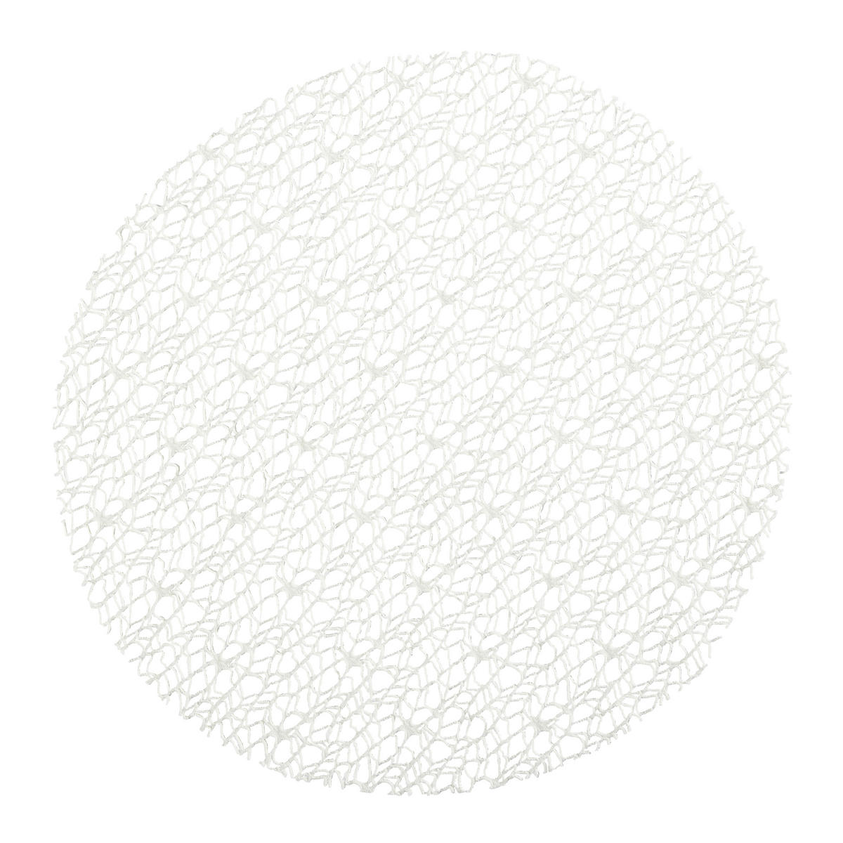 TISCHSET 181 Textil Netz Weiß 40 cm  - Weiß, Basics, Textil (40cm)