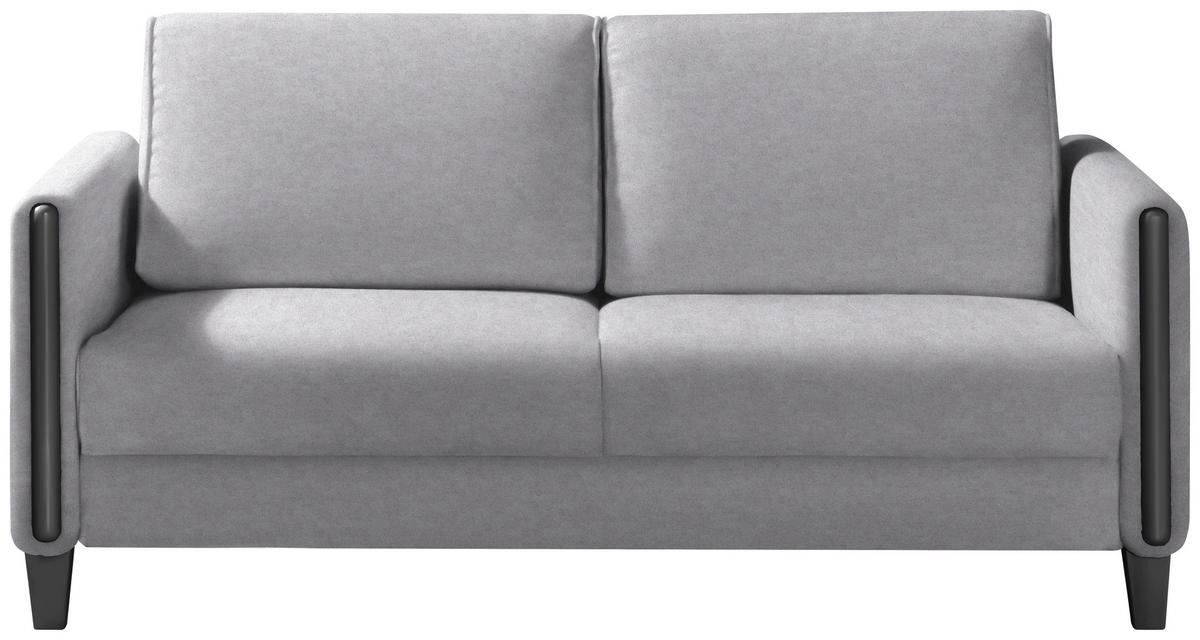 SCHLAFSOFA in Holz, Textil Schwarz, Hellgrau  - Hellgrau/Schwarz, Design, Holz/Textil (174/88/104cm) - Niels Andersson