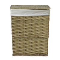KOŠARA ZA RUBLJE       45/56/34 cm     - prirodne boje, Basics, drvo/tekstil (45/56/34cm) - Ambia Home