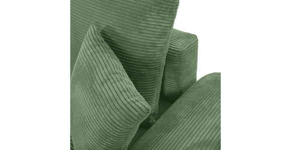 ECKSOFA Olivgrün Cord  - Eichefarben/Olivgrün, KONVENTIONELL, Holz/Textil (276/177cm) - Carryhome