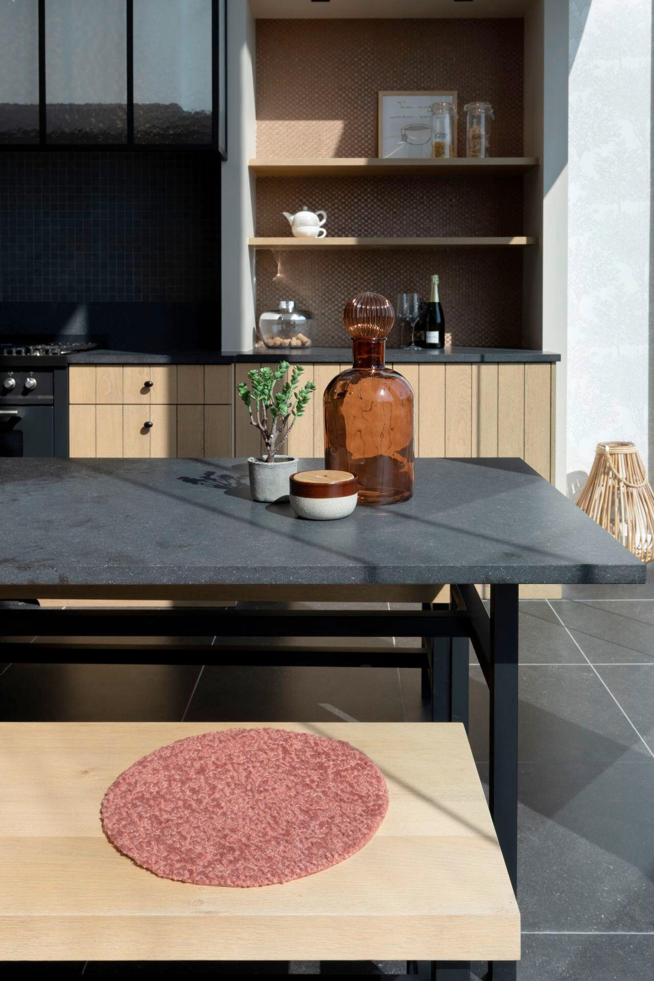 BLAZINA ZA STOL        37/2 cm        - opečnato rjava, Basics, tekstil (37/2cm)