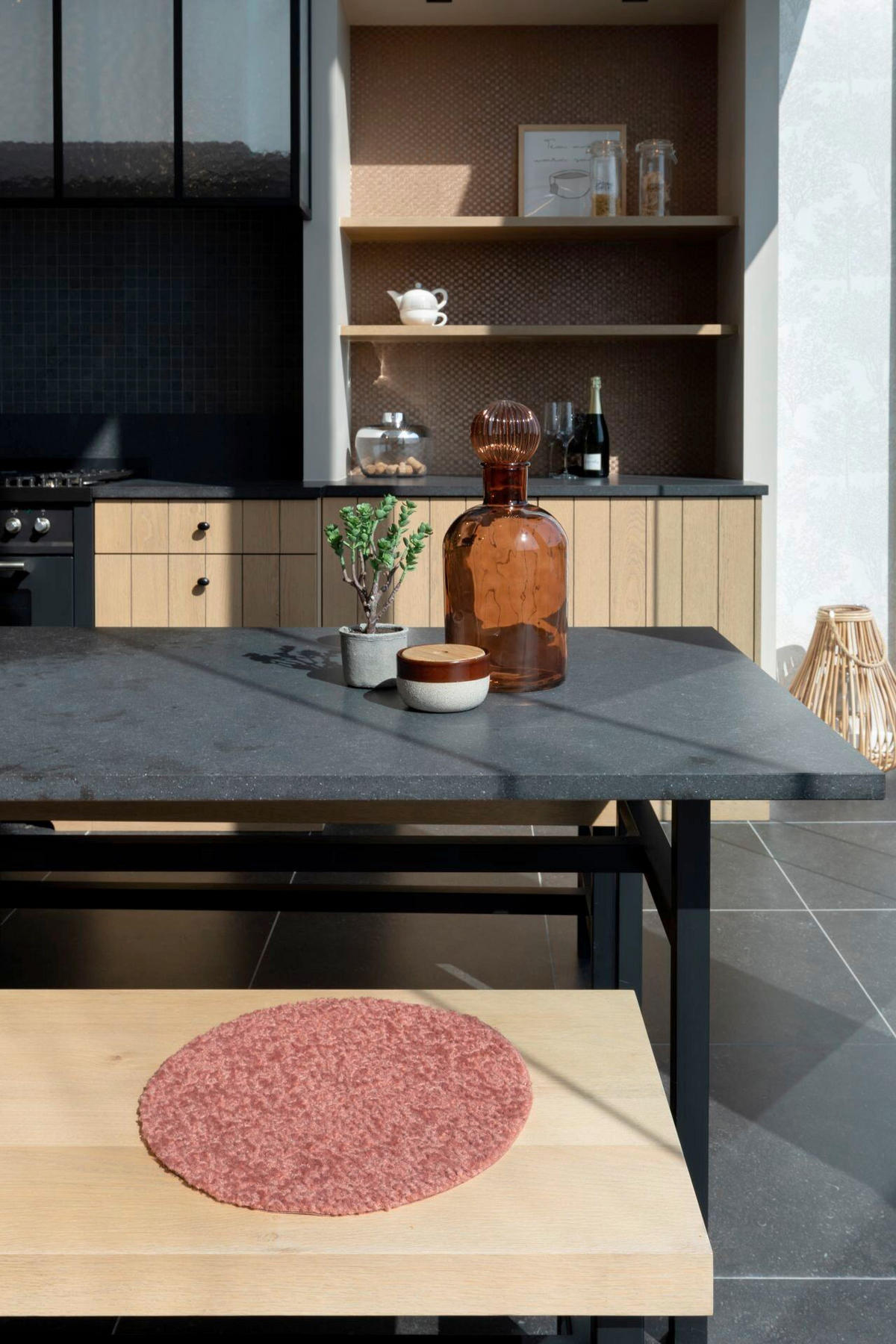 BLAZINA ZA STOL        37/2 cm        - opečnato rjava, Basics, tekstil (37/2cm)