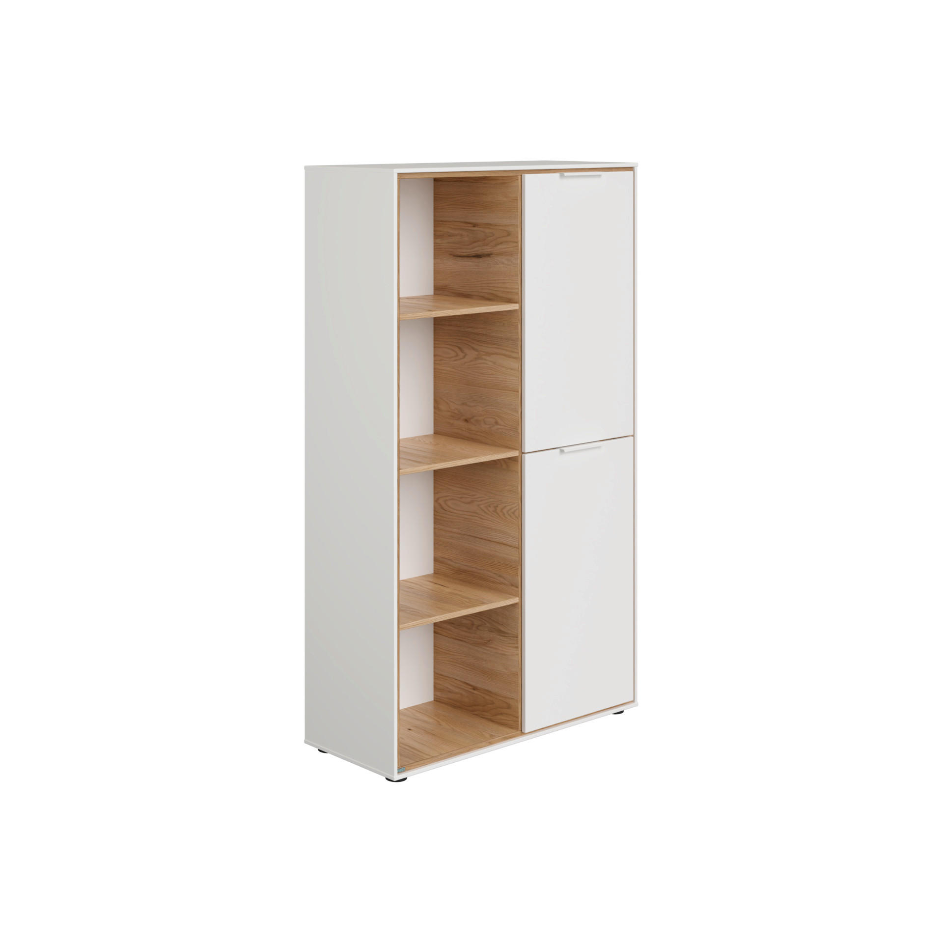 BABYREGAL Lieven Weiß, Eichefarben  - Eichefarben/Weiß, Basics, Holzwerkstoff (97,2/165,0/38,8cm) - Paidi