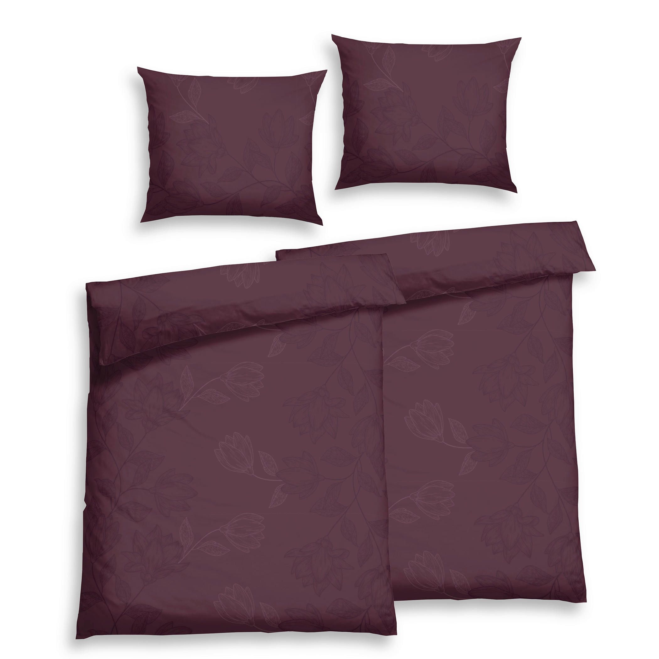 POVLEČENÍ, flanel, bobulová, 140/200 cm - bobulová, Basics, textil (140/200cm) - Florella