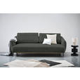 SCHLAFSOFA Chenille Anthrazit  - Anthrazit/Schwarz, KONVENTIONELL, Textil/Metall (228/75/98cm) - Carryhome