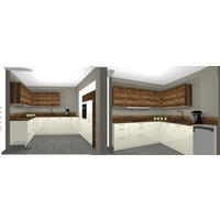 UGRADNA KUHINJA - Dizajnerski, pločasti materijal - Celina