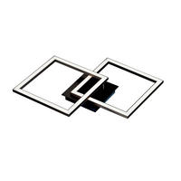 LED-DECKENLEUCHTE    56,7/35/5,5 cm  - Weiss/Schwarz, Lifestyle, Kunststoff/Metall (56,7/35/5,5cm) - Boxxx