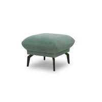 HOCKER Mikrofaser Mintgrün  - Schwarz/Mintgrün, Design, Textil/Metall (57/46/57cm) - MID.YOU
