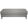 HOCKER Velours Grau  - Schwarz/Grau, Design, Textil/Metall (140/45/80cm) - Xora