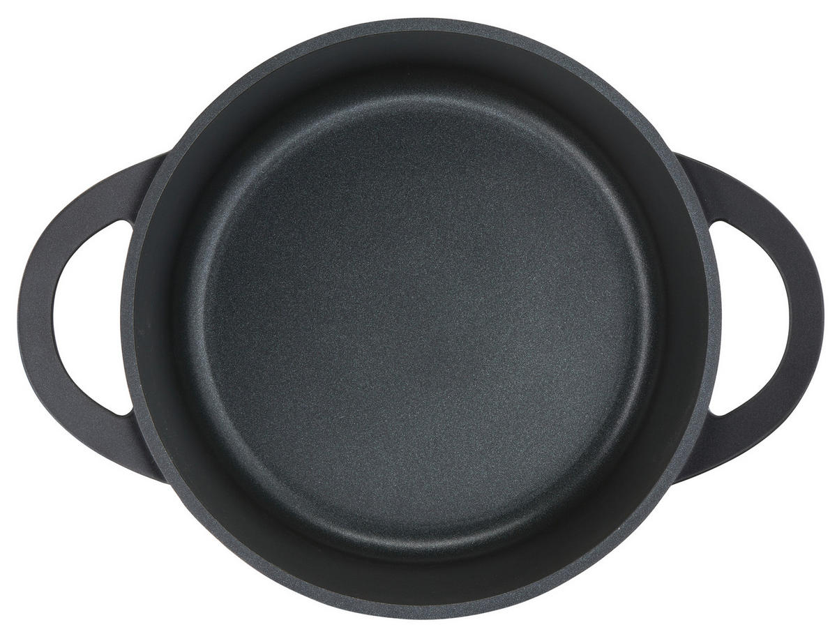 KOCHTOPF TRATTORIA 6,7 L  - Edelstahlfarben/Schwarz, Basics, Metall (34,5/30/14,5cm) - Tefal