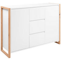KOMMODE 120/88/40 cm  in Weiss, Eiche Artisan  - Weiss/Eiche Artisan, Design, Holzwerkstoff (120/88/40cm) - MID.YOU