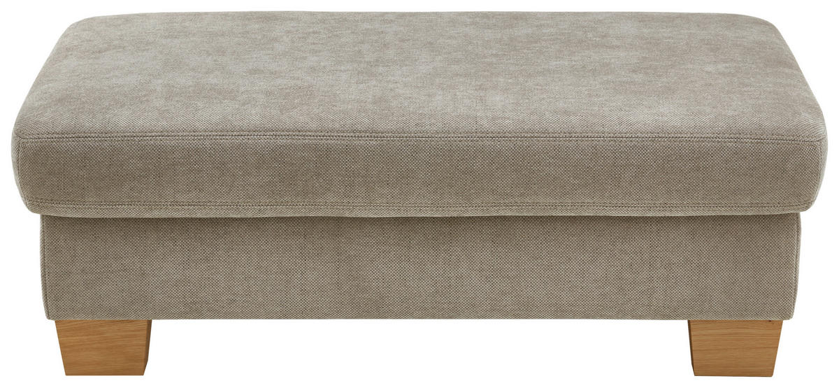 WOHNLANDSCHAFT Beldomo System in Flachgewebe Beige  - Eichefarben/Beige, KONVENTIONELL, Holz/Textil (235/316/167cm) - Beldomo System