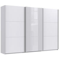 DULAP CU UșI CULISANTE in alb  - alb, Basics, sticlă/material pe bază de lemn (300/216/65cm) - Voleo