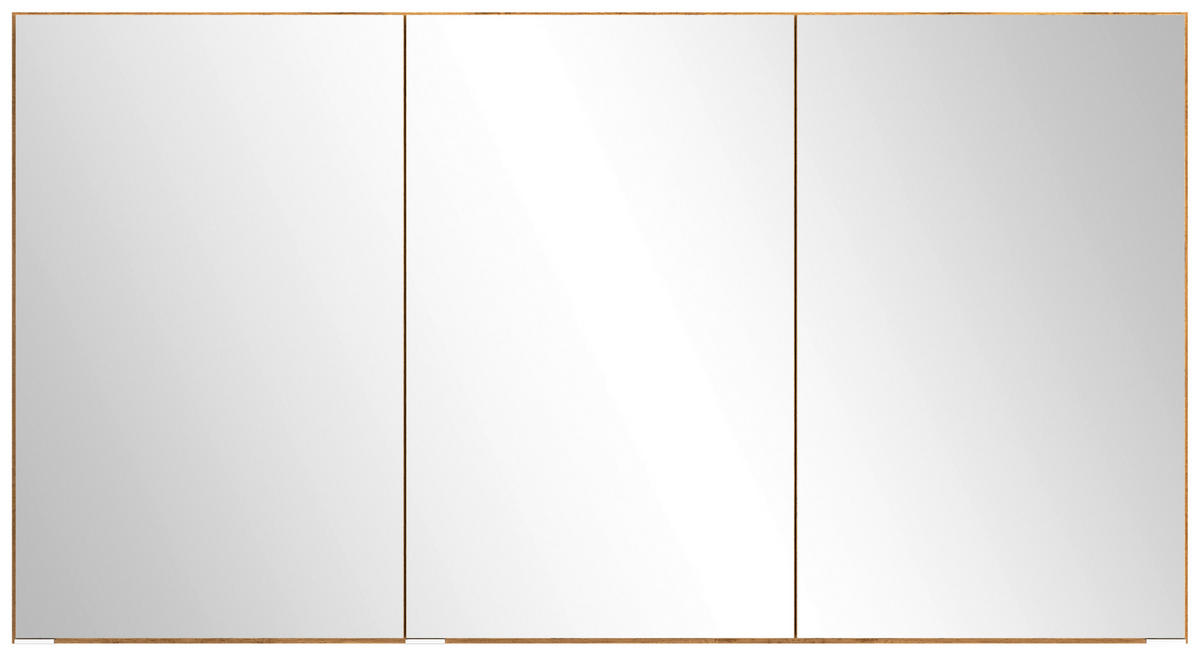 SPIEGELSCHRANK 120/64/20 cm  - Eiche Wotan, MODERN, Glas/Holzwerkstoff (120/64/20cm) - Held