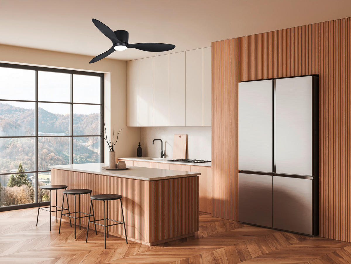 PLAFONSKI VENTILATOR - crna, Osnovno, metal/plastika (153/22cm)