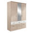 KLEIDERSCHRANK in Weiß, Sonoma Eiche - Silberfarben/Weiß, Basics, Holz/Holzwerkstoff (136/199/56cm) - Boxxx KLEIDERSCHRANK in Weiß, Sonoma Eiche - Silberfarben/Weiß, Basics, Holz/Holzwerkstoff (136/199/56cm) - Boxxx