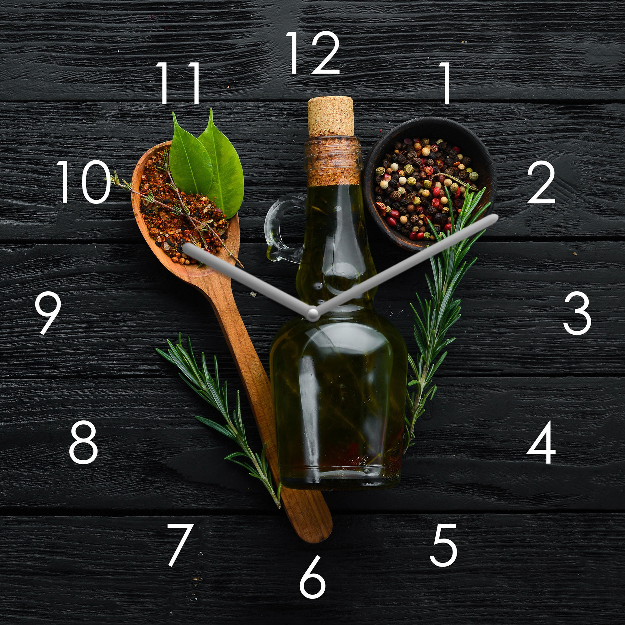 NÁSTĚNNÉ HODINY, 20/20/3,1 cm - Lifestyle, sklo (20/20/3,1cm) - Euroart