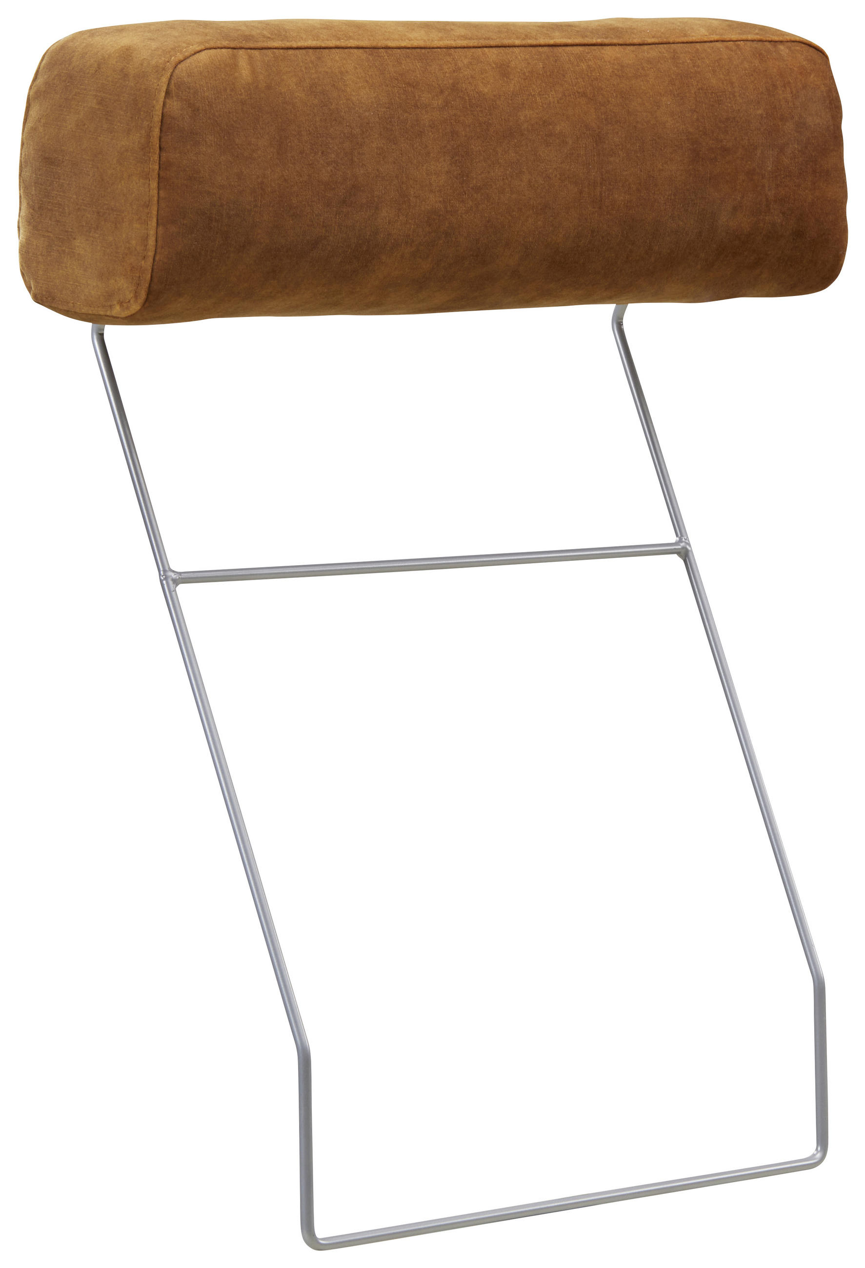 NACKSTÖD i  - brun/rostfritt stålfärgad, Design, metall/textil (58/14,5/72cm) - Pure Home Comfort