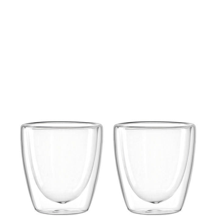 ESPRESSOGLAS DUO  - Transparent, Design, Glas (6,30/7,10/6,30cm) - Leonardo